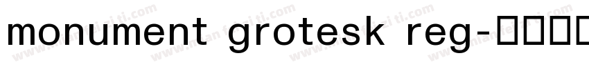 monument grotesk reg字体转换